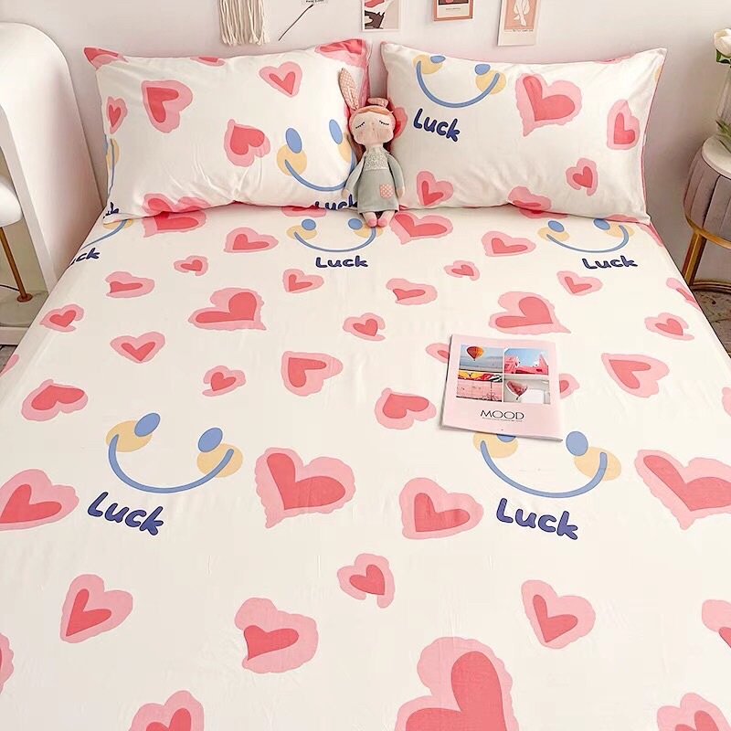Ga gối cotton hàng nhập khẩu 100% cotton, set ga gối mềm mịn mát hàng loại 1