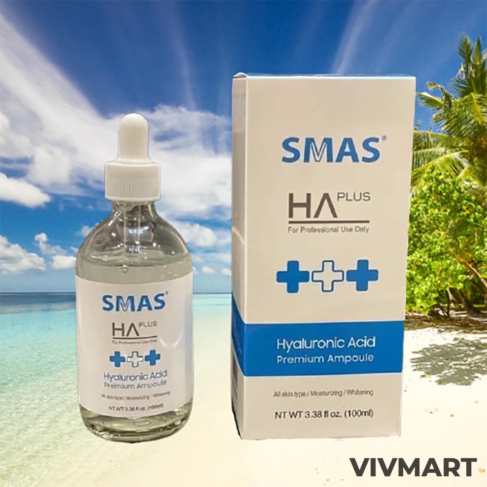 ✅ Serum Cấp Nước Dưỡng Ẩm Sáng Da SMAS HA Plus 100ml