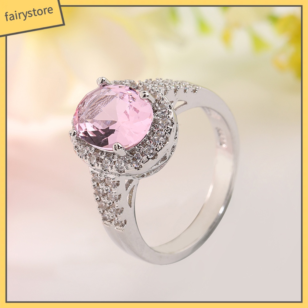 Nhẫn Đính Đá Phong Cách Sang Trọng Thanh Lịch Dành Cho Nữ