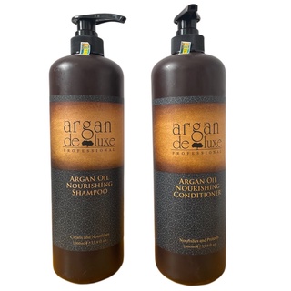 Dầu gội xả phục hồi tóc hư tổn Argan Deluxe Nourishing Oil 1000mlx2