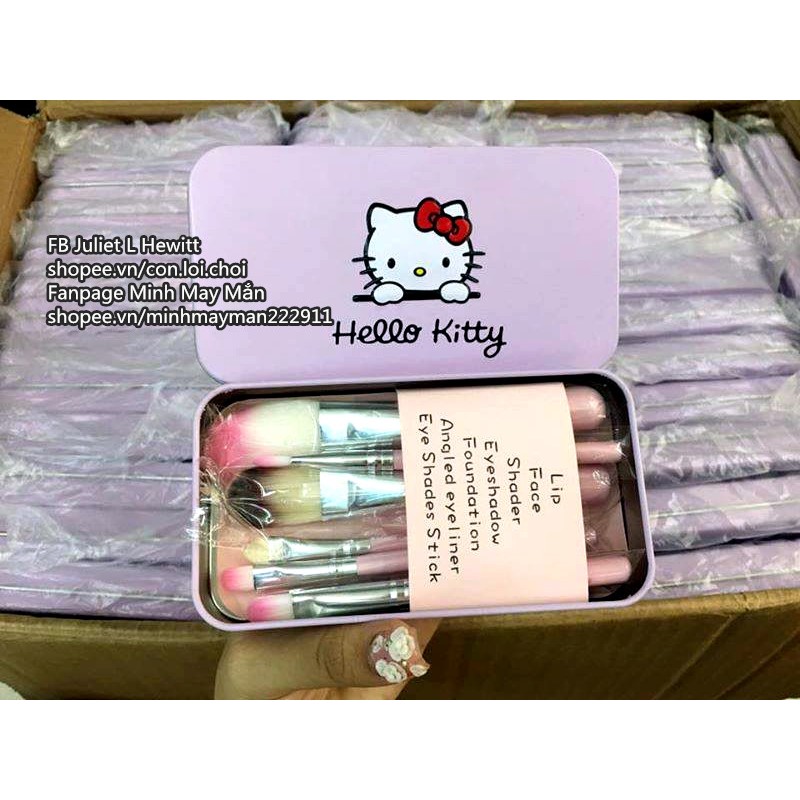 Bộ cọ trang điểm Hello Kitty 7 cây