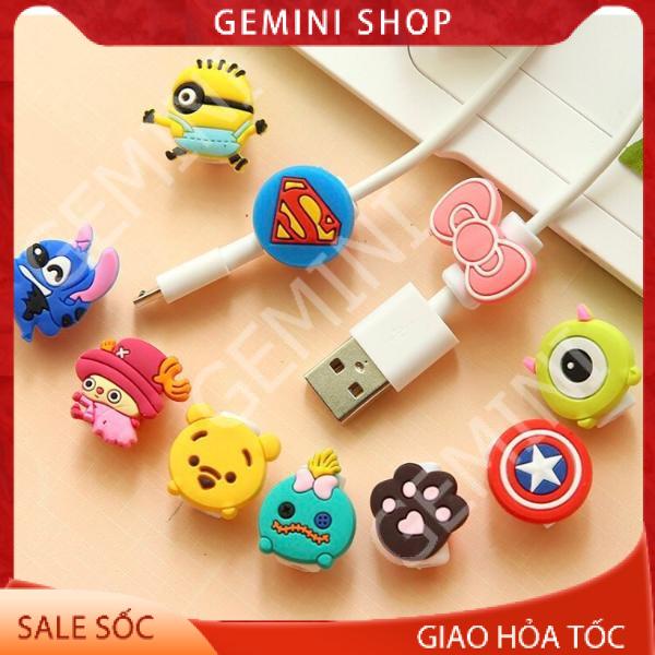 Nút bảo vệ đầu tai nghe cáp sạc hình thú (ngẫu nhiên hình)