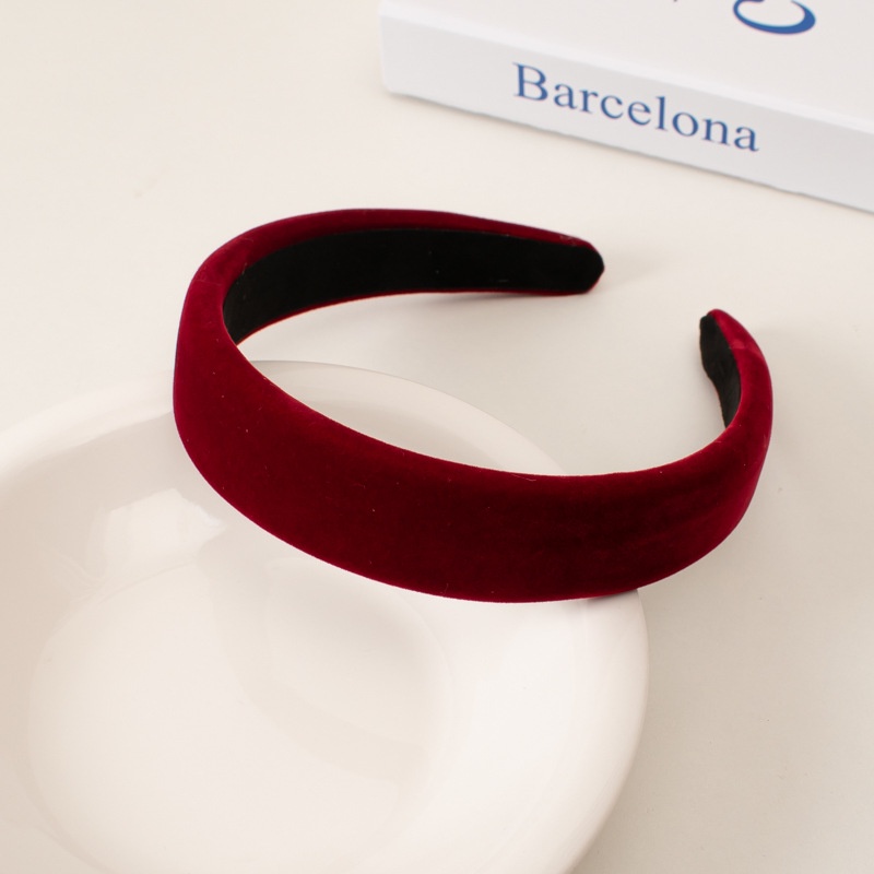 Băng đô cài tóc nhung bản dẹp phong cách sang trọng