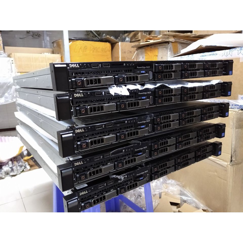 Máy chủ Dell R620 8x2.5" (Card raid H710, 2 Heatsink, 8 tray 2.5", 2 Nguồn 750W) | BigBuy360 - bigbuy360.vn