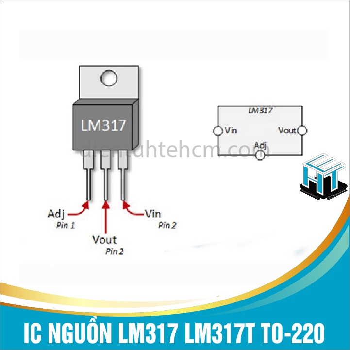 Combo 4 con IC NGUỒN LM317 LM317T TO-220