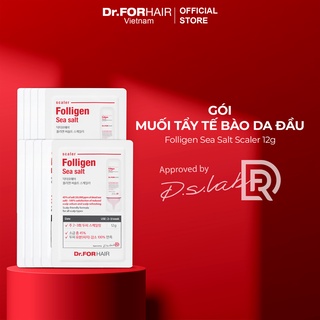 Combo gói dùng thử muối tẩy tế bào chết da đầu, giúp giảm gàu, giảm rụng Dr.FORHAIR Sea Salt Scaler 12g