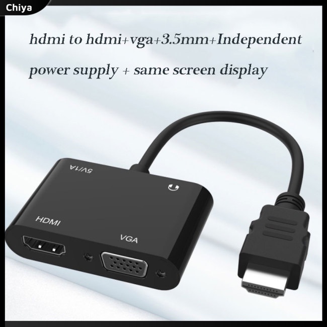 Bộ ChuyểN ĐổI Âm Thanh / Video HDMI Sang VGA + Power + 3.5 HD