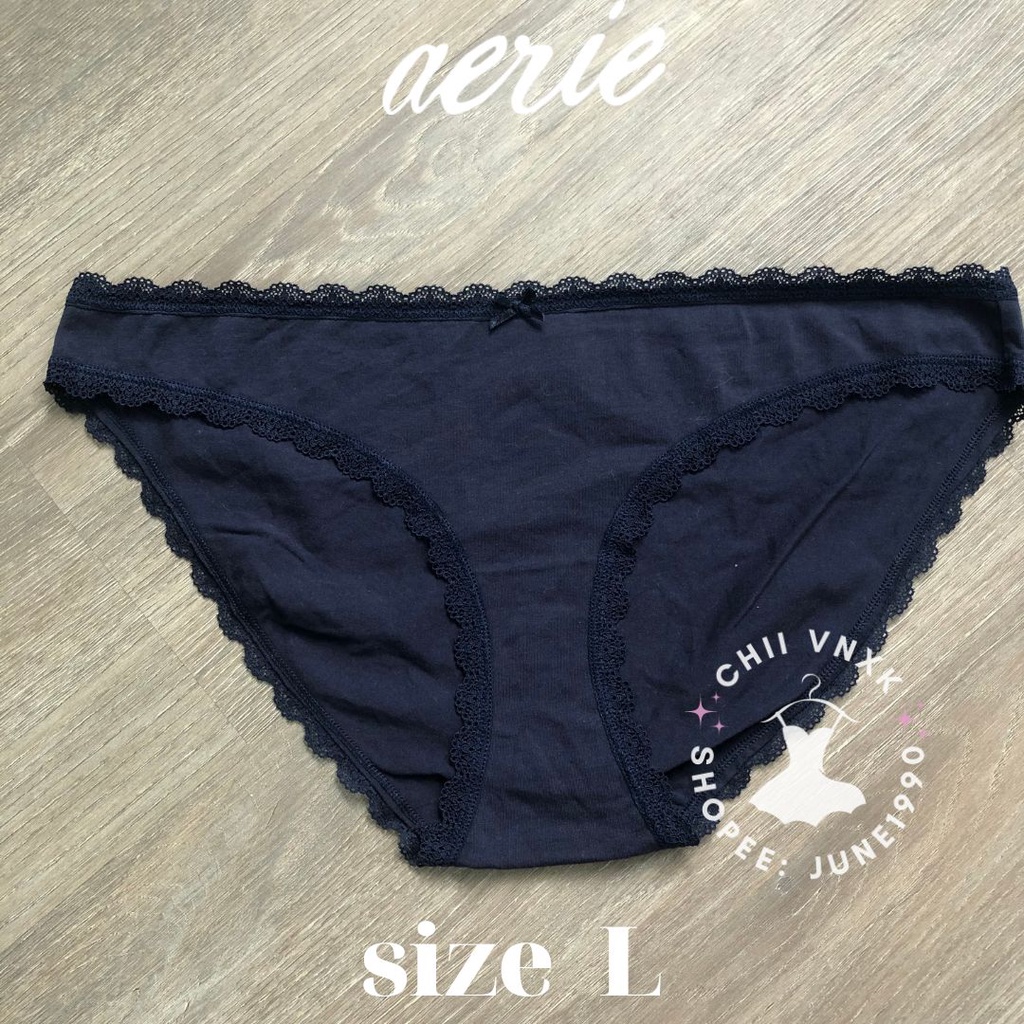 Quần lót Aerie ren cotton xuất xịn size L
