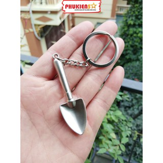 Móc khóa Xẻng cơ khí đẹp M13 - Chất liệu Inox sáng bóng(tặng mã freeship extra toàn quốc)