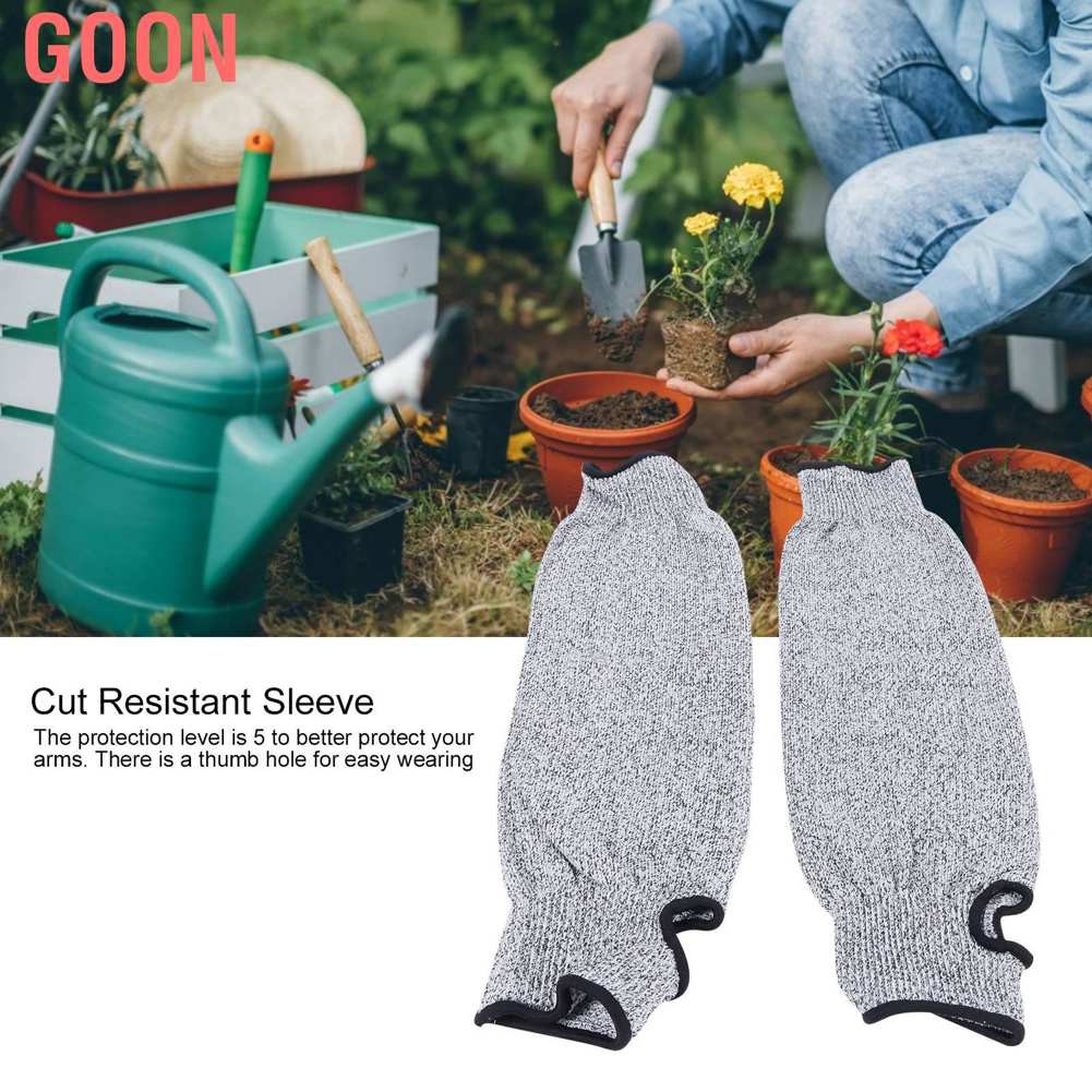 GOON 1 Cặp Ống Bảo Vệ Cánh Tay 45cm 5 Lớp Chống Cắt