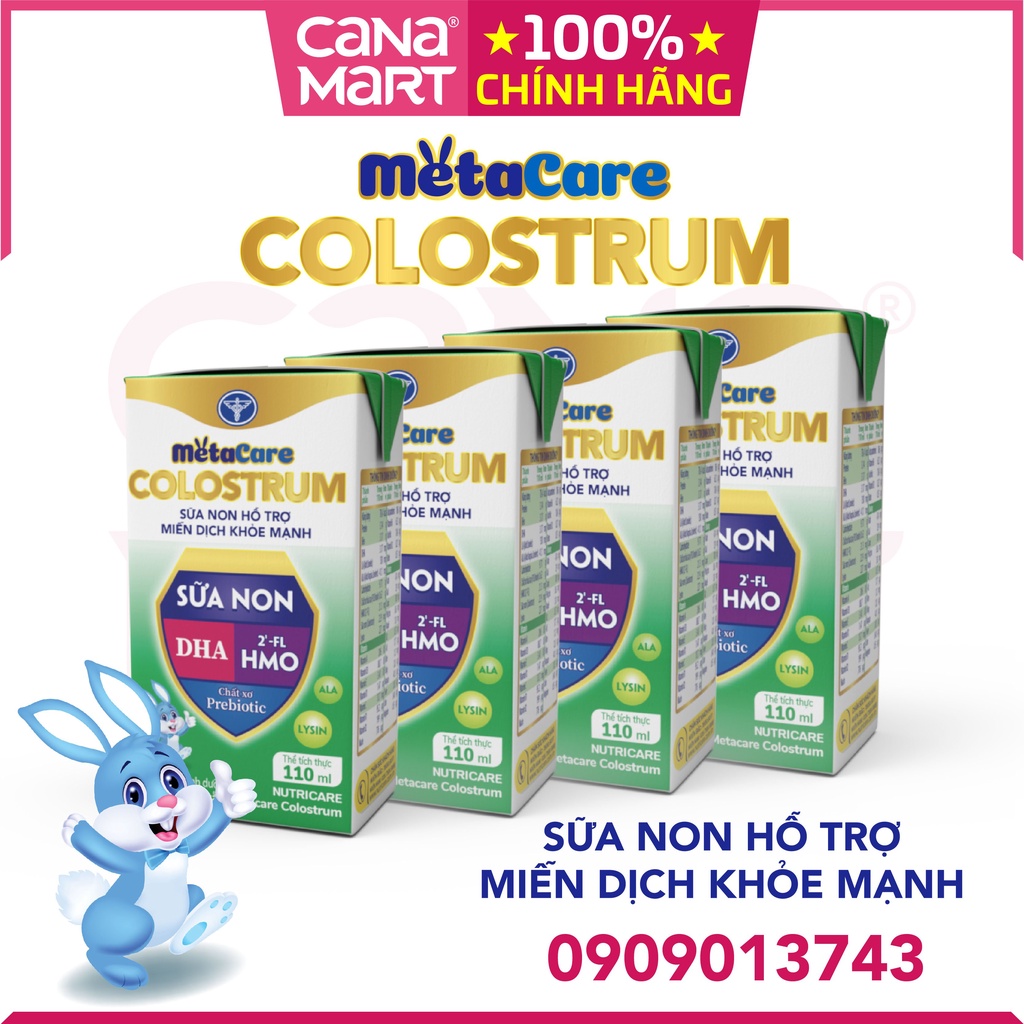 Thùng sữa nước Metacare COLOSTRUM sữa non hỗ trợ miễn dịch (110ml)