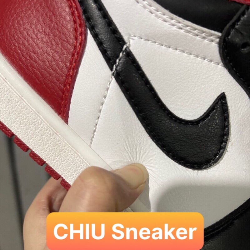 Giày thể thao sneaker jordan 1 high Chicago black toe đỏ đen trắng giày cổ cao