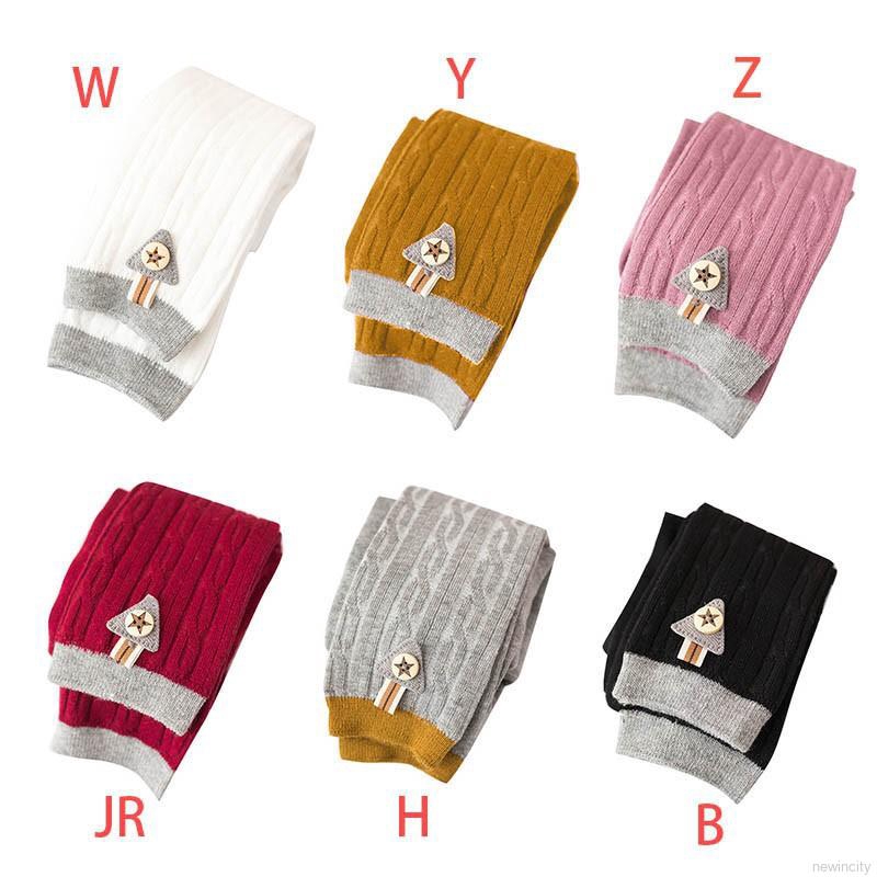 Quần tất len đính họa tiết phong cách Hàn Quốc cho bé gái