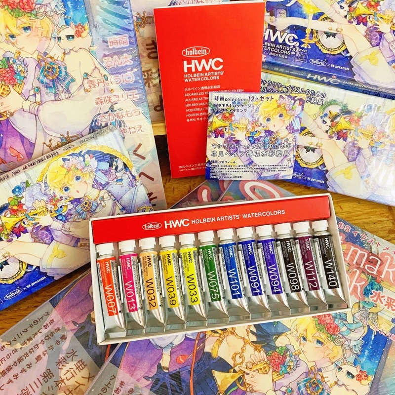 [LIMITED SET] set màu nước Holbein SHIGURE 12 màu tuýp 5ml