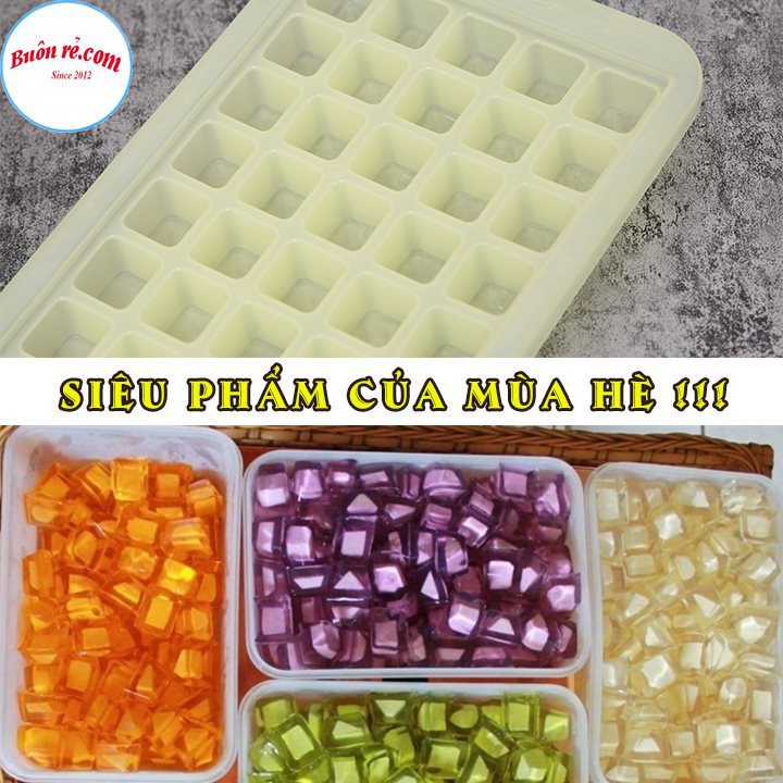 Khay làm đá, khuôn thạch rau câu 50 viên nhỏ (MS 6975/6976) nhựa Việt Nhật, vỉ đá làm khuôn kẹo dẻo -Buôn rẻ 01245