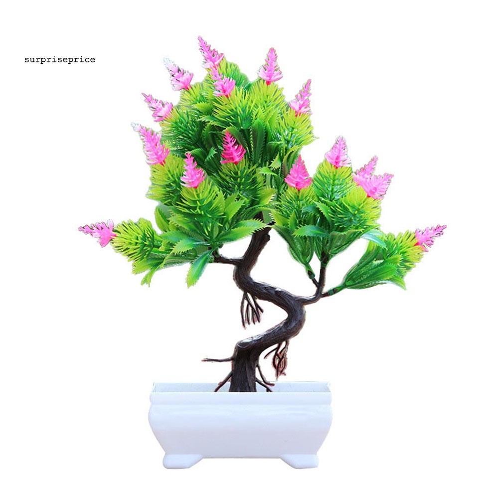 Chậu Cây Thông Nhân Tạo Để Bàn Trang Trí Nhà Cửa / Khách Sạn / Văn Phòng