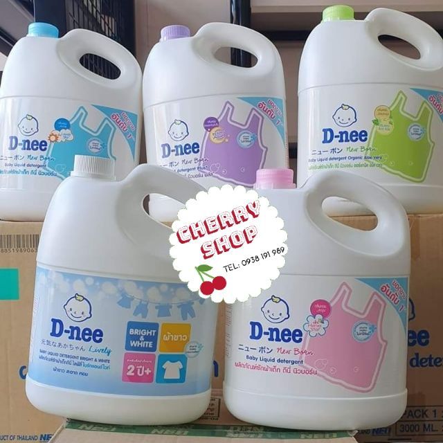 Nước giặt Dnee 2 can 3000ml(Hàng có tem cty Đại Thịnh)