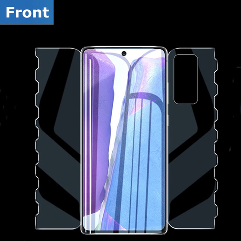 Miếng dán hydrogel mềm bảo vệ mặt trước và sau cho Samsung Galaxy S20 S21 Ultra Note 20 20 Ultra S21 Ultra Plus