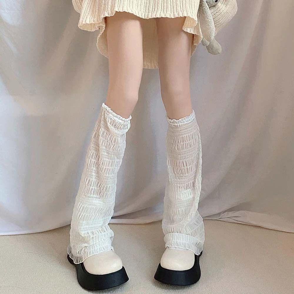 Vớ Ren Ống Rộng Giữ Ấm Chân Phong Cách Lolita Thời Trang Mùa Hè Cho Nữ