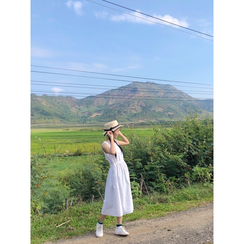 Đầm trắng dài -DAM009