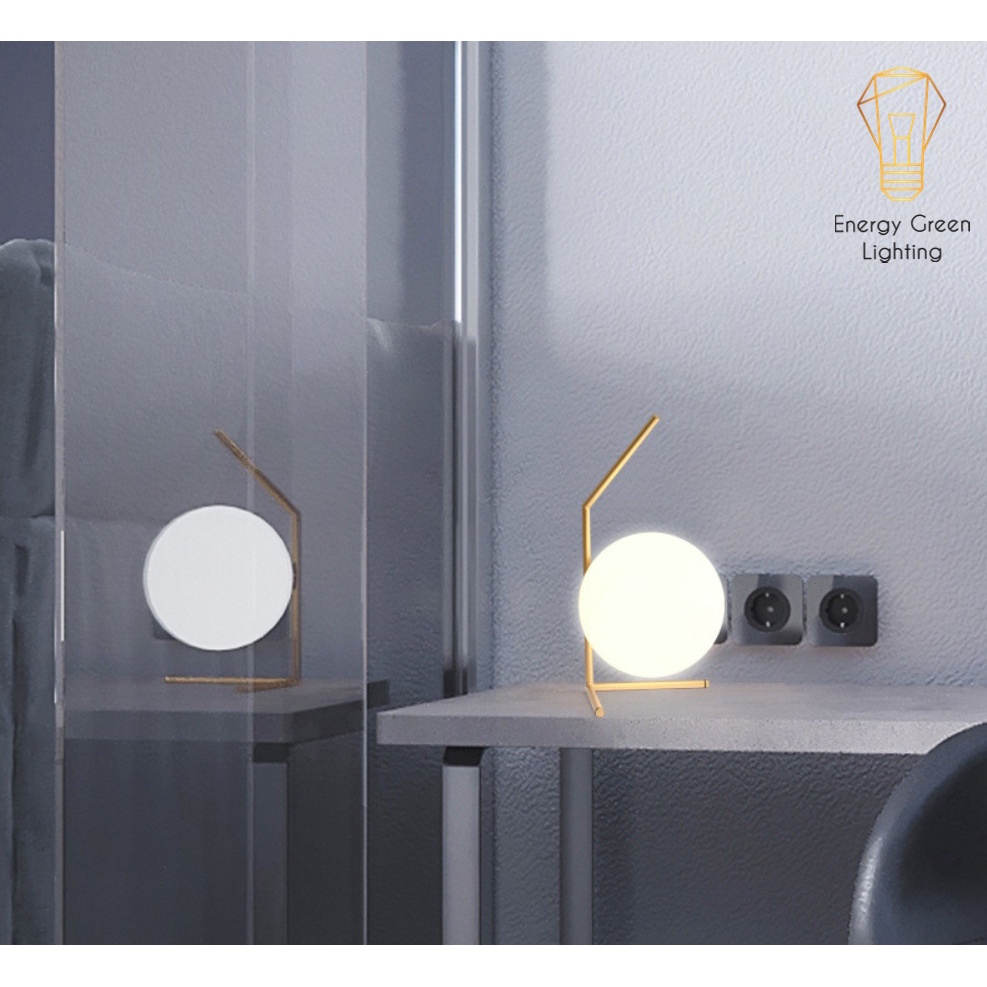 Đèn Để Bàn Trang Trí Hình Mặt Trăng Energy Green Lighting  8010-2 - Kiểu Dáng Sang Trọng - Đã Bao Gồm Bóng Led