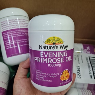 Tinh dầu hoa anh thảo Nature's Way Evening Primrose Oil 1000mg - cân bằng nôi tiết cho phụ nữ, khô hạn