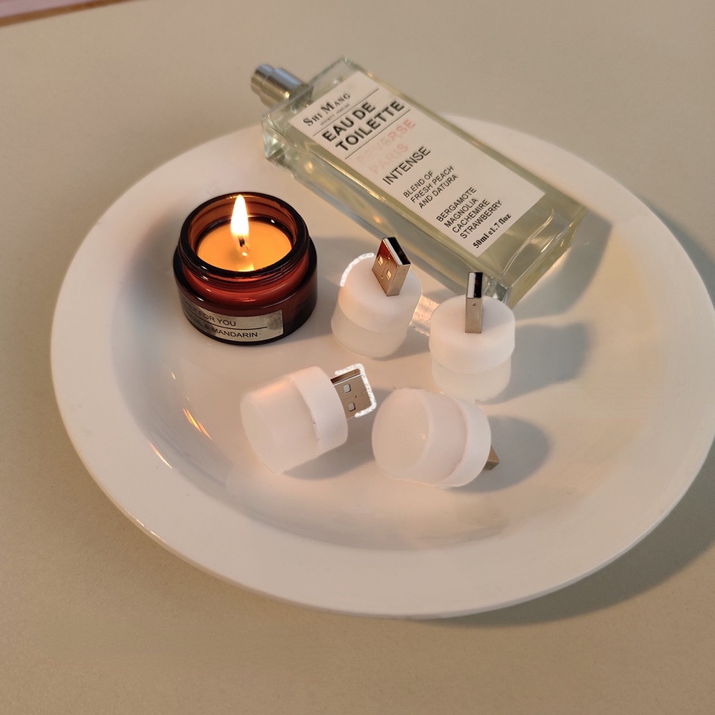 Đèn Ngủ LED USB Hình Tròn Có Thể Mang Đi Tiện Dụng