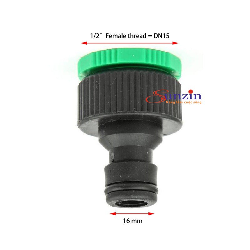 Đầu nối nhanh ren 21, 25 ra 16, Khớp nối nhanh, Côn thu 25, 21-16 - HV Store (sz584)