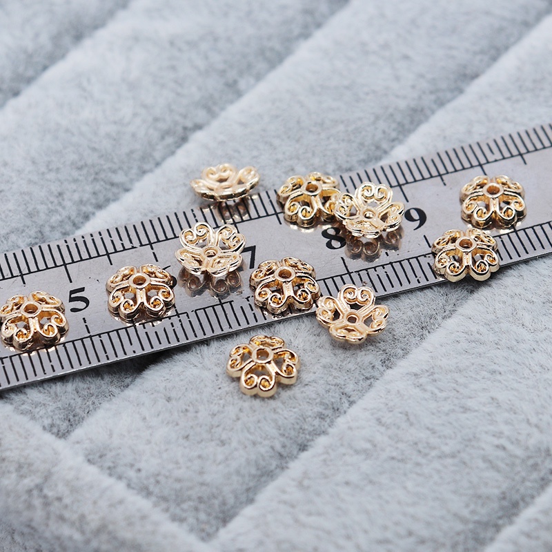 Phụ Kiện Hạt Làm Trang Sức Thủ Công Bằng Đồng 14k Hình Trái Tim