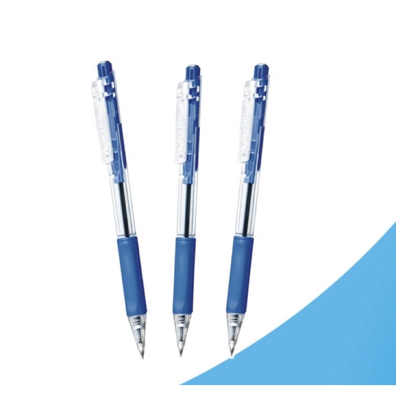 Bút bi bấm văn phòng Double A mực xanh ngòi 0.7mm giá rẻ viết nét đều trơn tru phù hợp cho học sinh