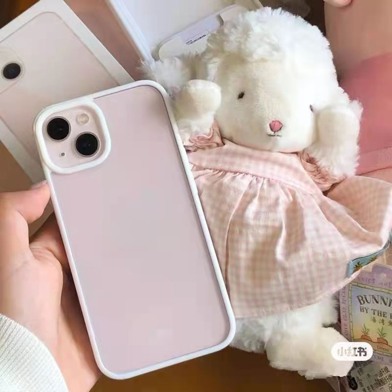 Ốp Lưng Iphone Trơn Chống Ố compatible for 13 Pro Max 6/6plus/6s/6s plus/6/7/7plus/8/
