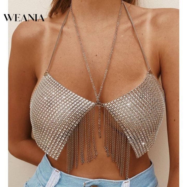 Áo lưới WEANIA hở lưng gợi cảm cho nữ