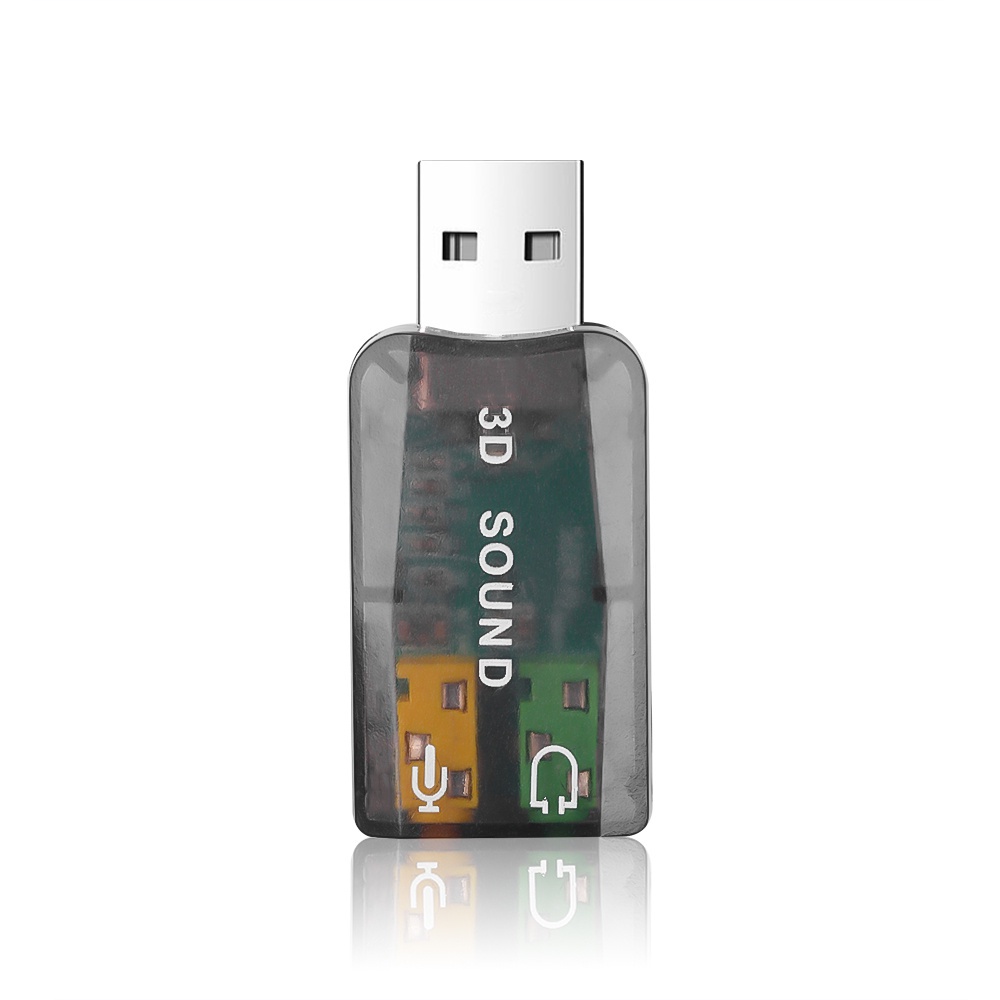 Bộ Chuyển Đổi Thẻ Âm Thanh Nổi 3d Từ Usb Sang 3.5mm Cho Laptop