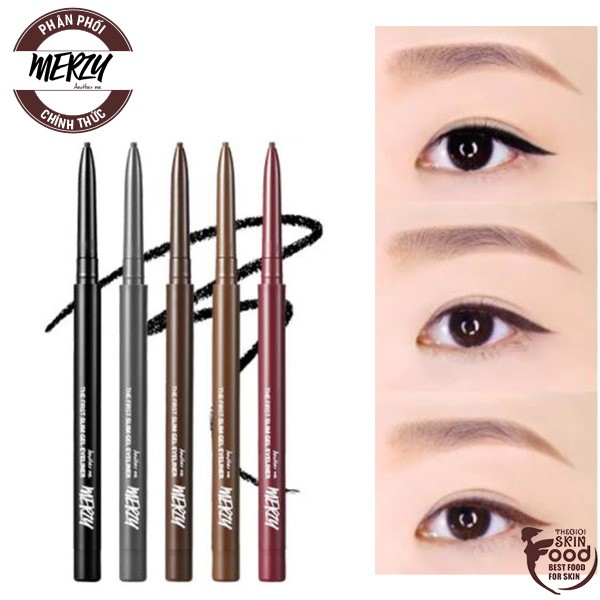 Chì Kẻ Mắt Siêu Mảnh Chống Trôi, Siêu bền, Siêu Lỳ Merzy The First Slim Gel Eyeliner 0.05g