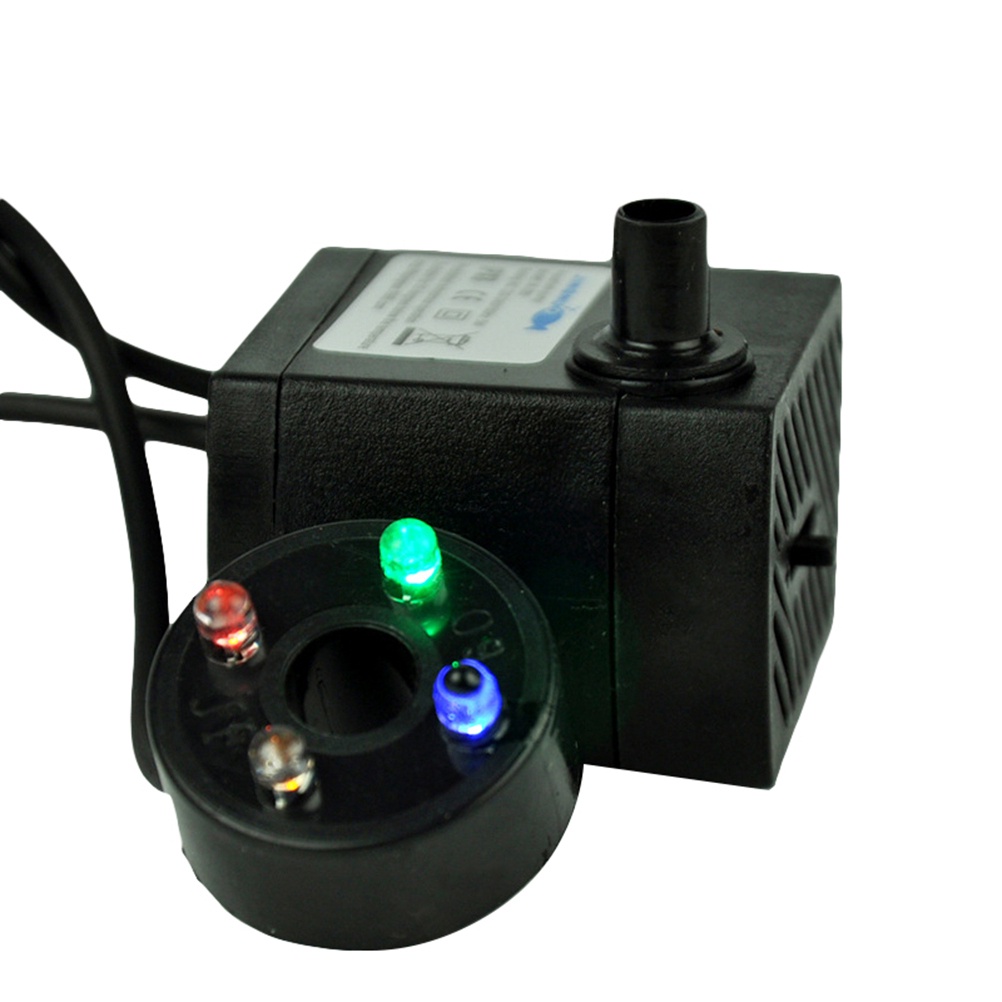 Máy Bơm Nước Có Đèn LED Công Suất Cao 5W Cho Bể Cá Cảnh Phích Cắm EU