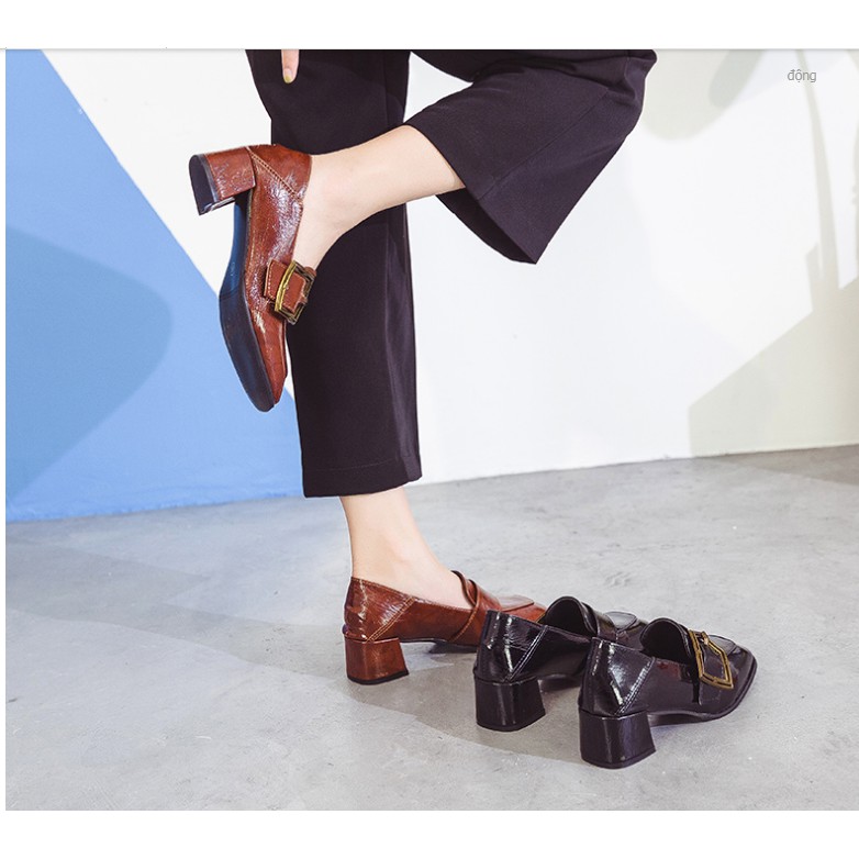 Giày da cao gót 4.5cm [VIDEO +ẢNH THẬT] | BigBuy360 - bigbuy360.vn