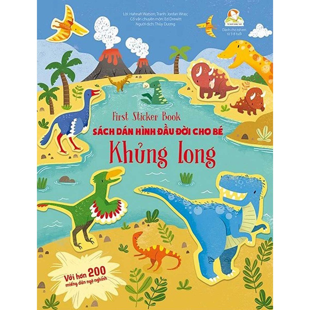 Sách - First Sticker Book - Sách Dán Hình Đầu Đời Cho Bé - Khủng Long