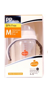 BÌNH SỮA WESSER PP CỔ RỘNG