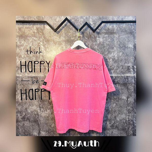 Áo thun LIFE WORK  BIGDOG PINK