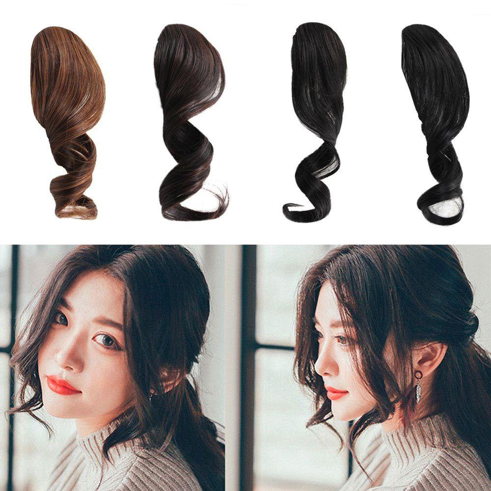 Bộ Tóc Mái Giả Dài Xoăn Thời Trang Cho Nữ