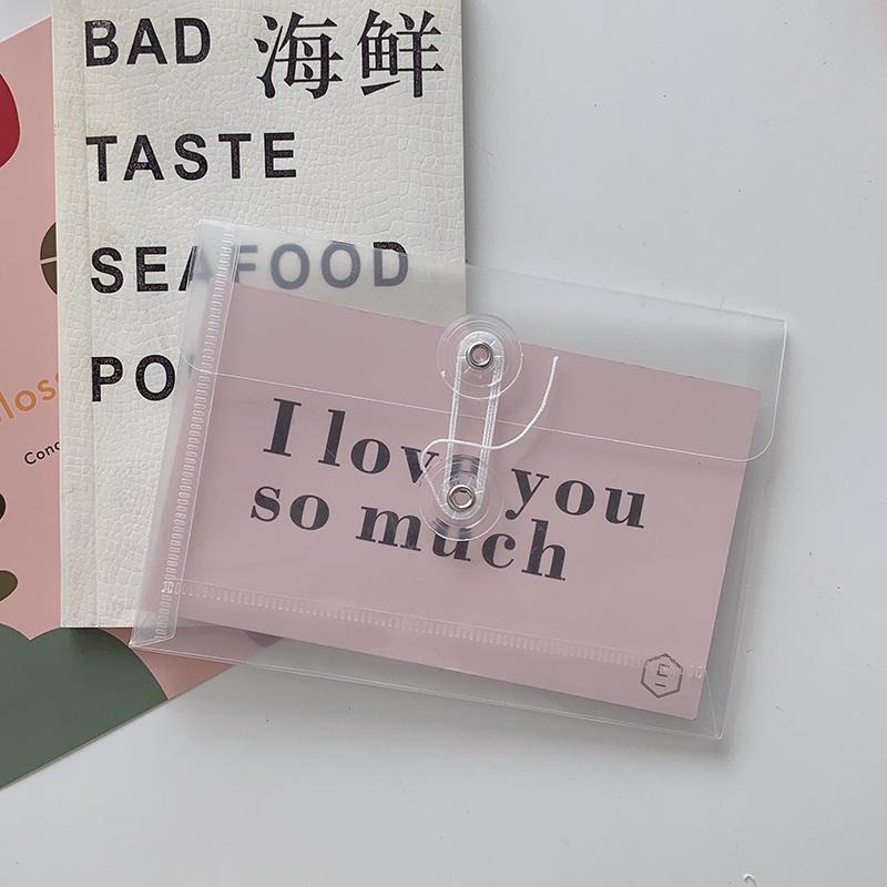 Túi trong suốt đựng nhãn dán phong cách đơn giản