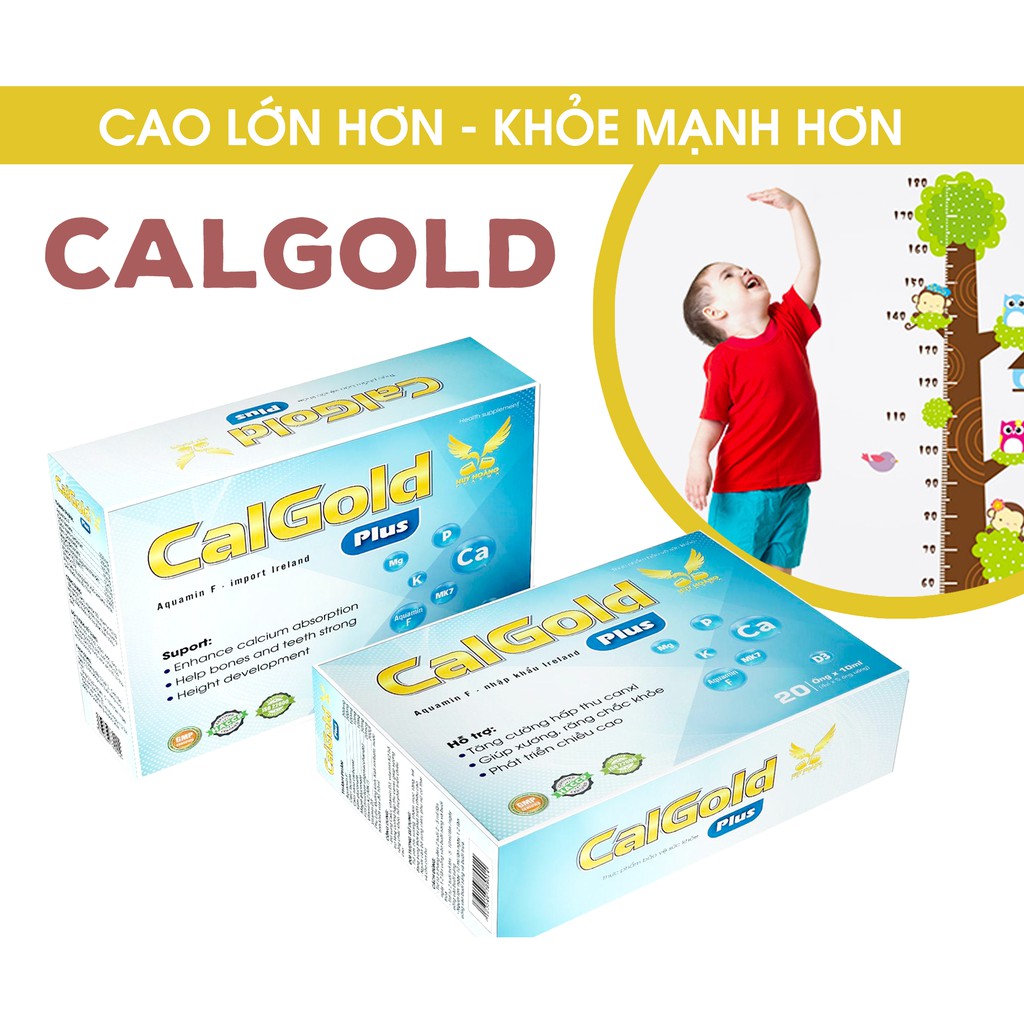 [Siro tăng chiều cao] - CANXI CHO BÉ CALGOLD - XƯƠNG RĂNG KHỎE, TĂNG CHIỀU CAO