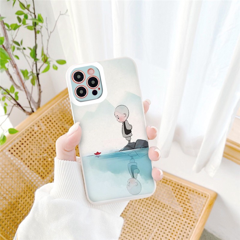 Ốp điện thoại iphone chú tiểu đáng yêu bảo vệ camera ốp iphone chống sốc 13pro/13promax/x/xr/xsmax/6/7/8/plus/se2020