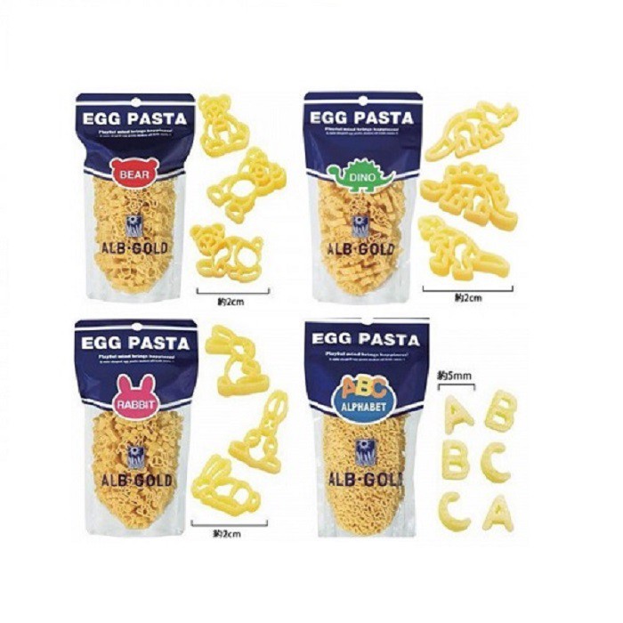 { SALE221 } Mì nui Egg Pasta hình thú gói 90g Nhật Bản hạn sử dụng T11/2021 ( Hàng NEW )