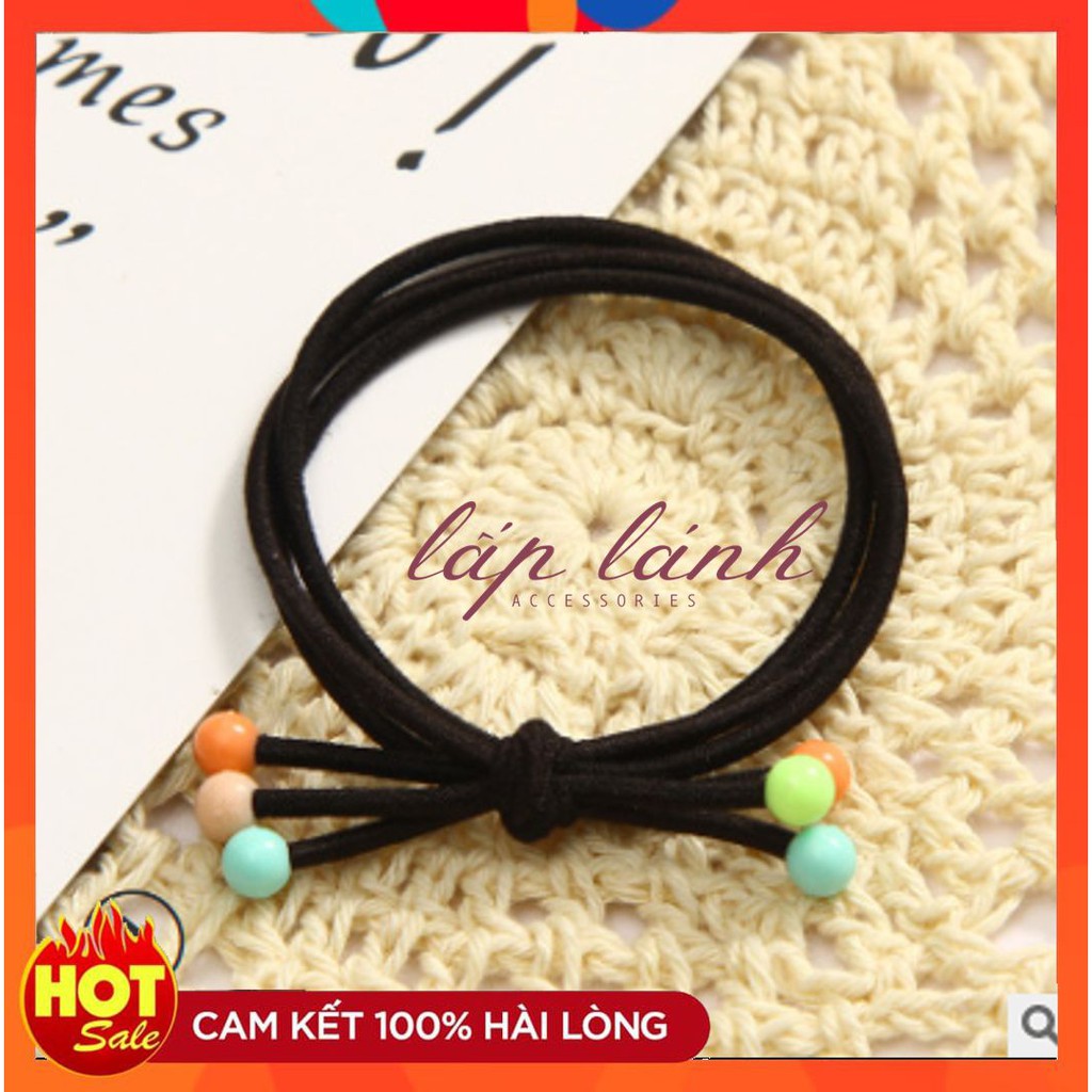 [Có sẵn] CỘT TÓC DÂY CỘT ĐỦ MÀU HẠT NGỌC BI ĐƠN GIẢN TINH TẾ PHONG CÁCH THỜI TRANG DỄ THƯƠNG