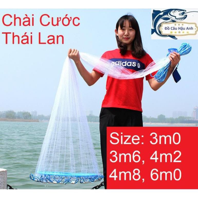 Chài cước rút đĩa bay Thái Lan cao cấp, chài cước đánh cá.