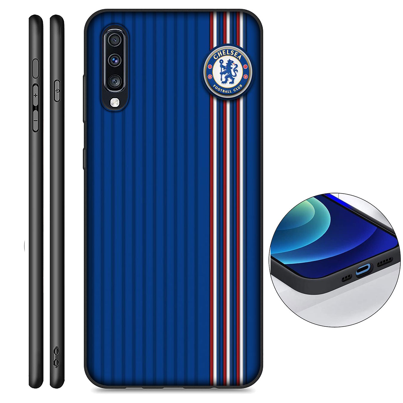 Samsung Galaxy S21 Ultra S8 Plus F62 M62 A2 A32 A52 A72 S21+ S8+ S21Plus Casing Soft Silicone Phone Case Chelsea Football Cover