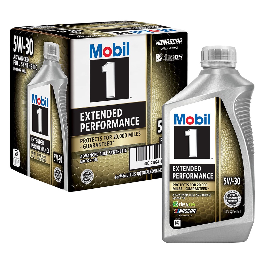 [Mẫu Mới] Thùng 6 chai nhớt tổng hợp Mobil 1 EP 5W30 946ml - Nhập USA