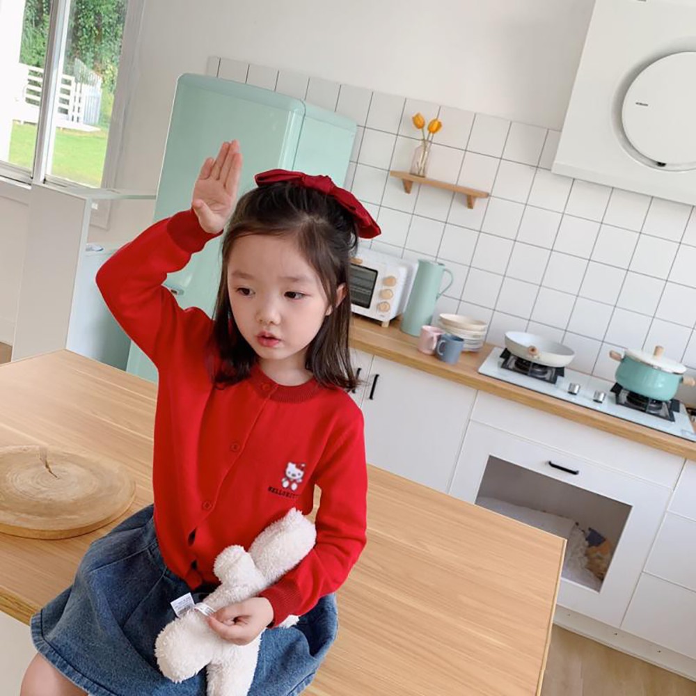 Áo Khoác Cardigan Hoạt Hình Chất Len Tăm Cho Bé Trai Và Bé Gái Size 8-20kg