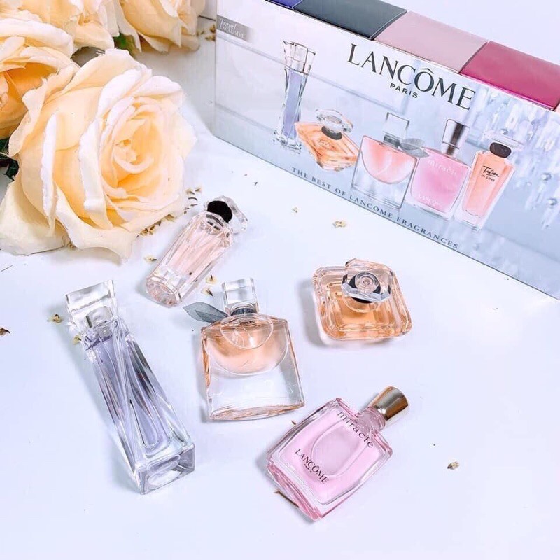 [ Xách tay giá tốt ] Set nước hoa Lancome 5 chai mini